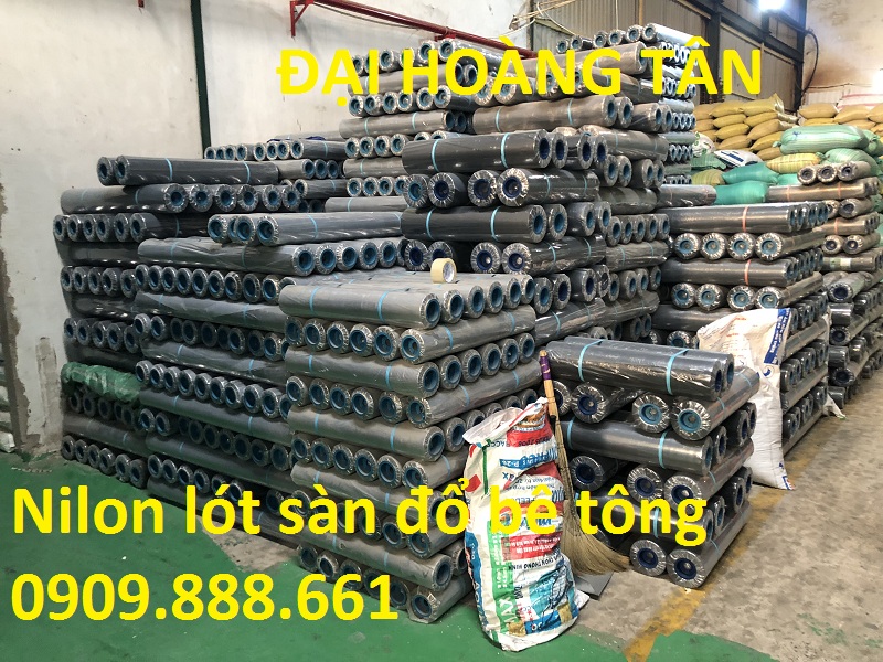 nilon lót sàn đổ bê tông